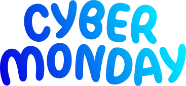 cyber monday lettering PNG, SVG