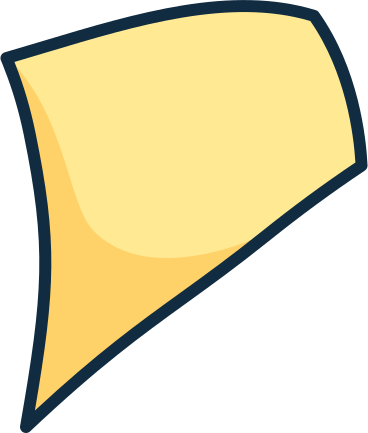 Morceau de confettis jaune PNG, SVG