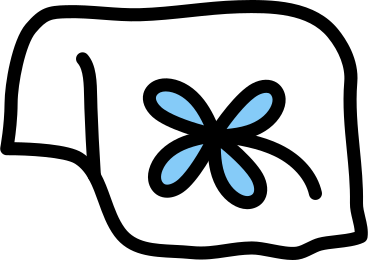 Cloth with clover PNG, SVG