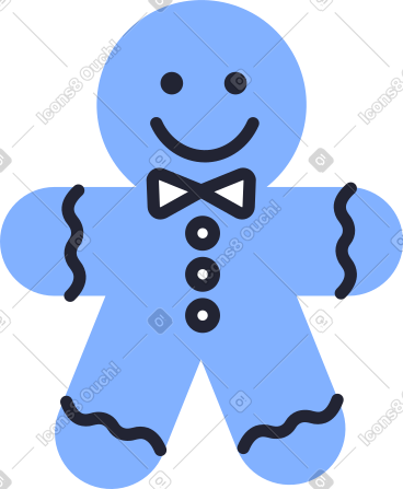 Gingerbread man PNG, SVG