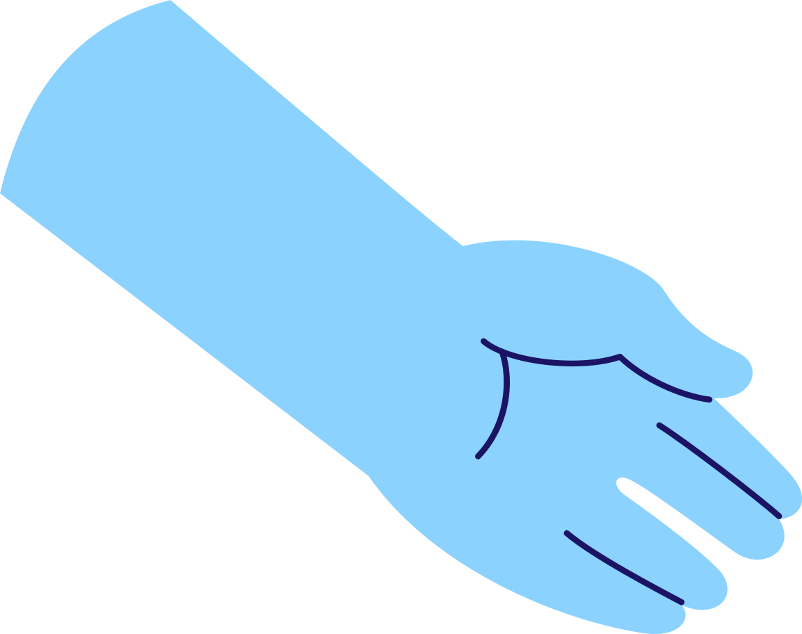 hand outstretched Illustration in PNG, SVG