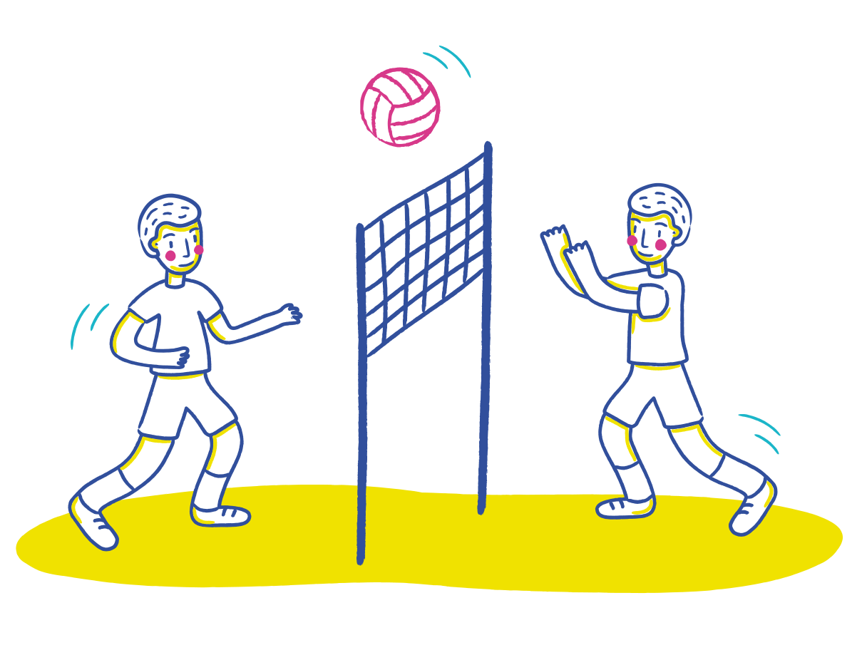 バレーボール のpngとsvgでのイラスト