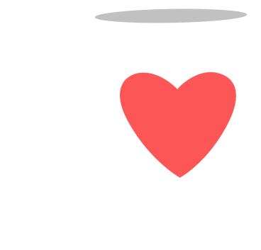 white mug with red heart PNG, SVG
