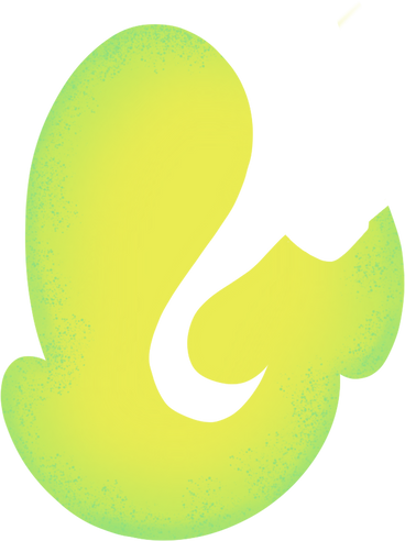 Gradient green shape PNG, SVG