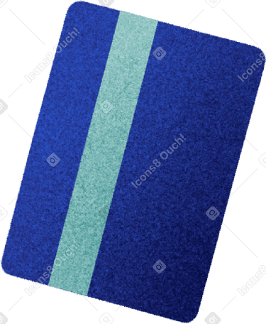 blue credit card Illustration in PNG, SVG