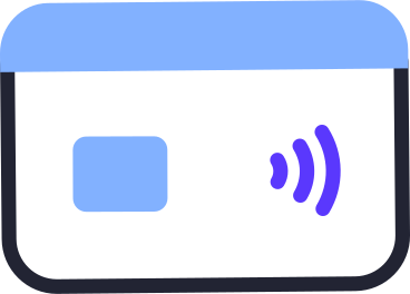 bank card with icon wi-fi PNG, SVG