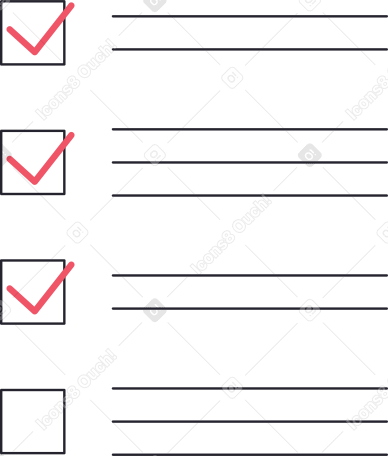 checklist Illustration in PNG, SVG