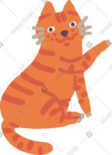 Cat sitting PNG, SVG