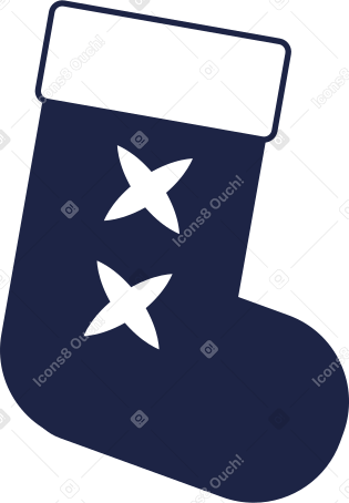 christmas sock Illustration in PNG, SVG