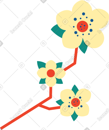 梅花 PNG, SVG