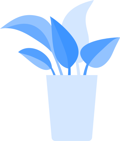 small office plant tropic leafs Illustration in PNG, SVG