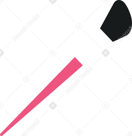 cosmetic brush Illustration in PNG, SVG