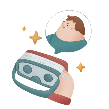 Two people talking in VR chat PNG, SVG