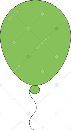 palloncino verde PNG, SVG