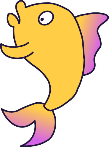 Золотая рыбка в PNG, SVG