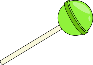 Зеленый чупа-чупс в PNG, SVG