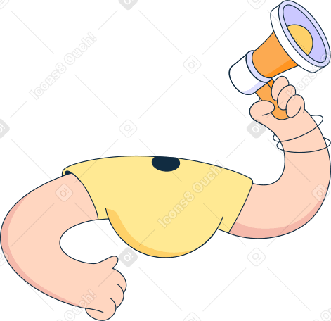body with a horn Illustration in PNG, SVG
