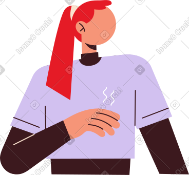 红头发的女人 PNG, SVG