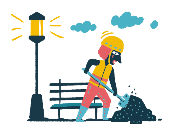 Utility worker Illustration in PNG, SVG