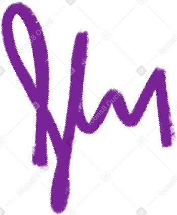 purple signature PNG、SVG