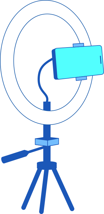 selfie ring light PNG, SVG