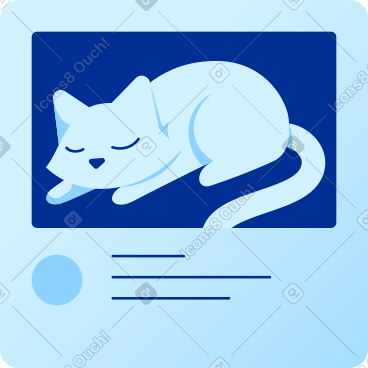 Instagram post cat photo PNG, SVG