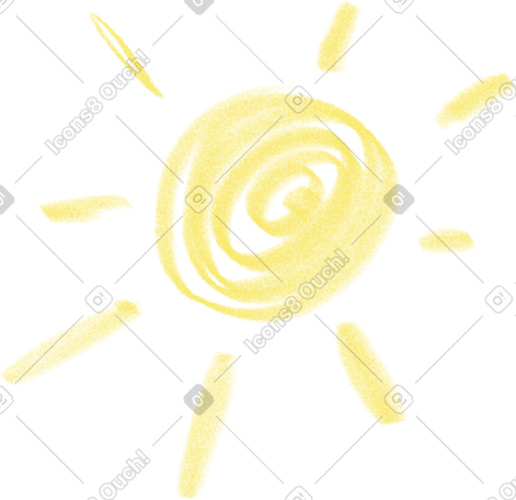 手绘太阳 PNG, SVG