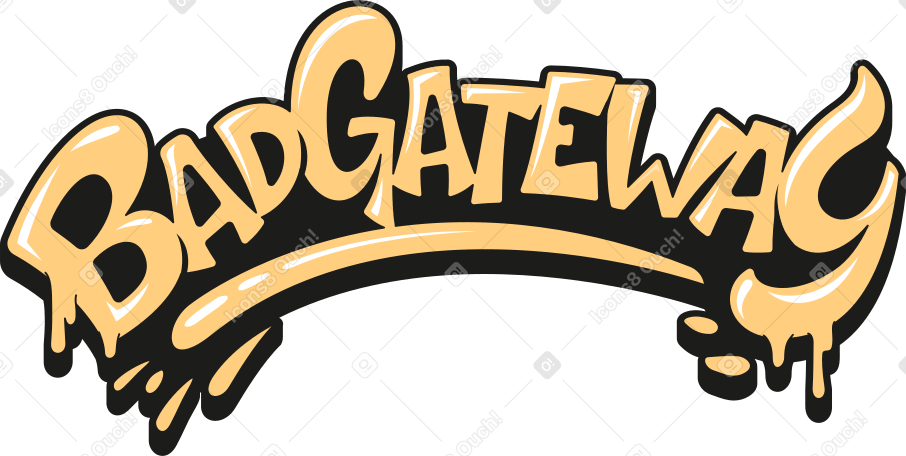 bad gateway Illustration in PNG, SVG