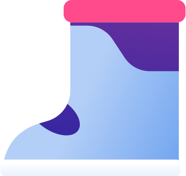 space blue boot PNG, SVG