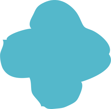 Blue quatrefoil PNG, SVG