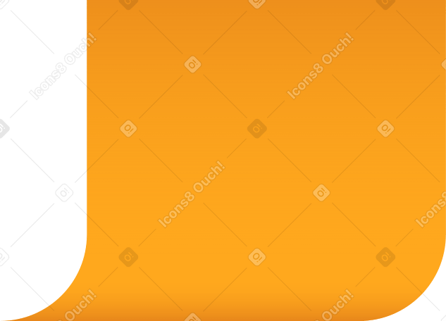 Note d'autocollant orange PNG, SVG
