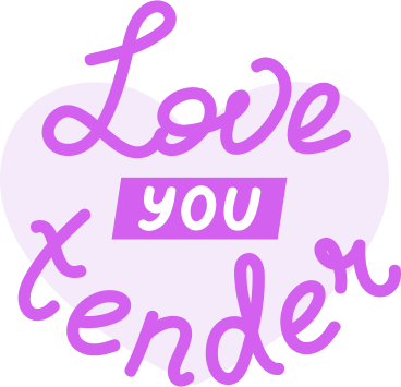 Love you tender PNG, SVG