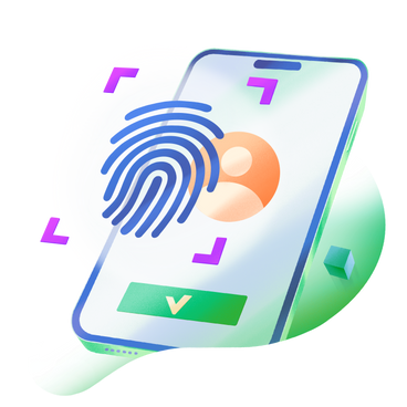 Using Touch ID to unlock phone PNG, SVG