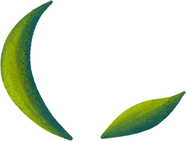 two green leaves PNG, SVG