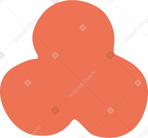 Trèfle orange PNG, SVG