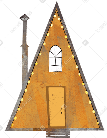деревенский дом в PNG, SVG