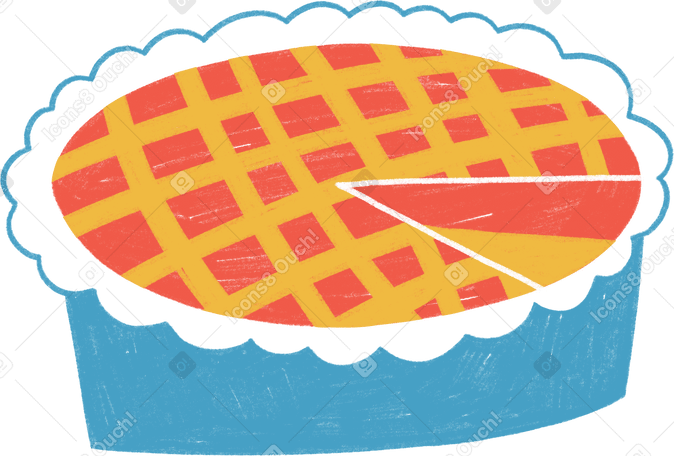berry pie Illustration in PNG, SVG