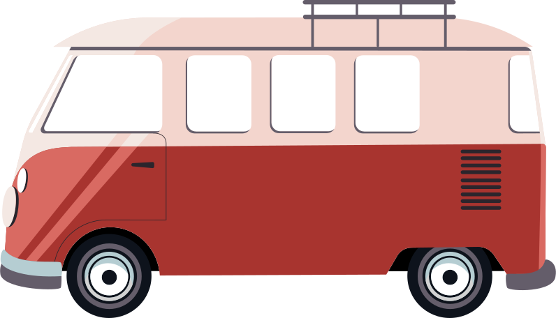 tourist bus loaf Illustration in PNG, SVG