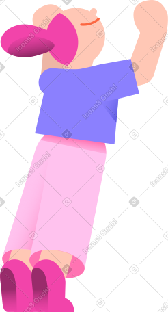 年轻女子捡起东西 PNG, SVG