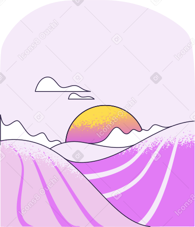 welcome  sunrise Illustration in PNG, SVG