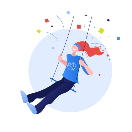 Happiness Illustration in PNG, SVG