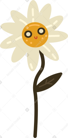 daisy Illustration in PNG, SVG