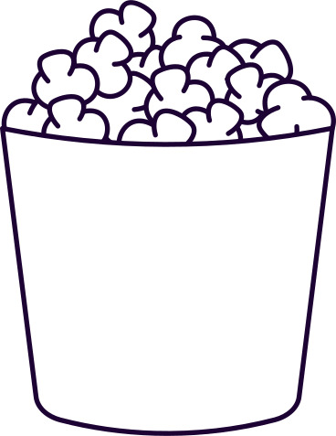 popcorn in a big bucket PNG, SVG