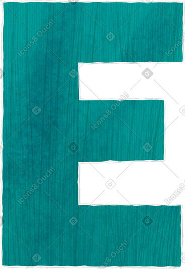 Large green letter e PNG, SVG