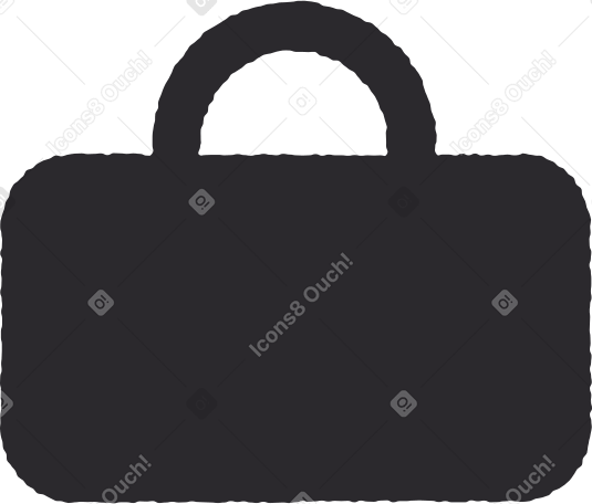 black briefcase Illustration in PNG, SVG
