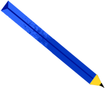 Matita blu PNG, SVG