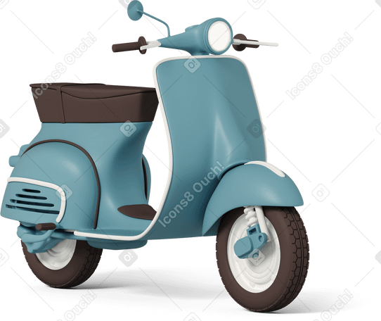 3D moped PNG, SVG