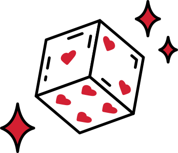 Dice with stars PNG, SVG