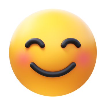 smiling face with smiling eyes emoji PNG, SVG