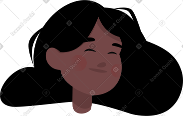 Pretty girl face PNG, SVG